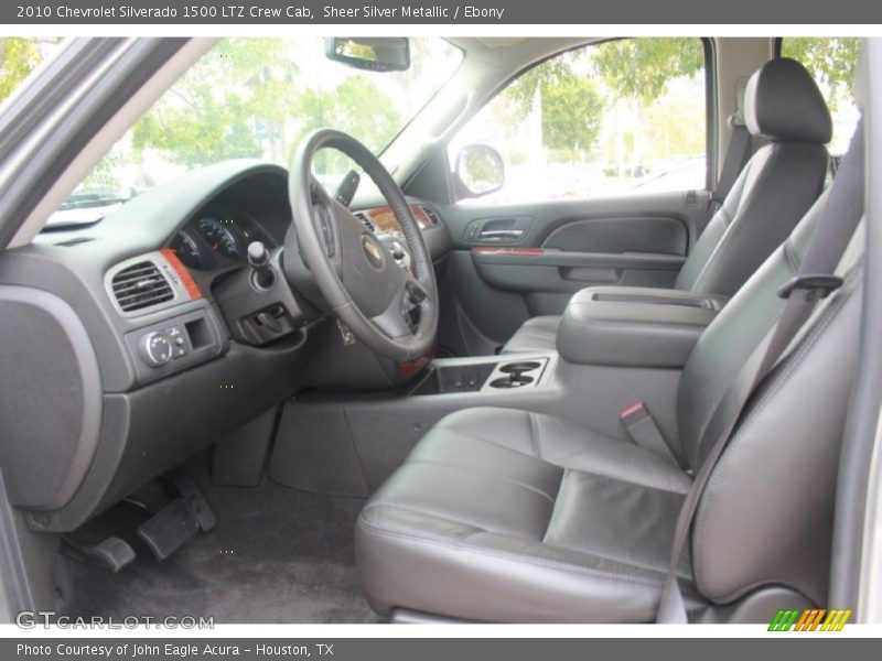 Sheer Silver Metallic / Ebony 2010 Chevrolet Silverado 1500 LTZ Crew Cab