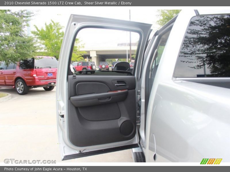 Sheer Silver Metallic / Ebony 2010 Chevrolet Silverado 1500 LTZ Crew Cab