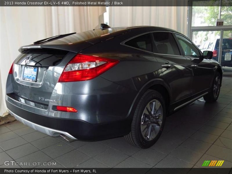 Polished Metal Metallic / Black 2013 Honda Crosstour EX-L V-6 4WD