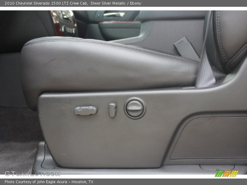 Sheer Silver Metallic / Ebony 2010 Chevrolet Silverado 1500 LTZ Crew Cab