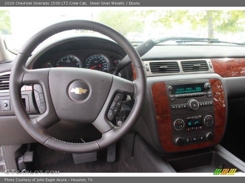 Sheer Silver Metallic / Ebony 2010 Chevrolet Silverado 1500 LTZ Crew Cab