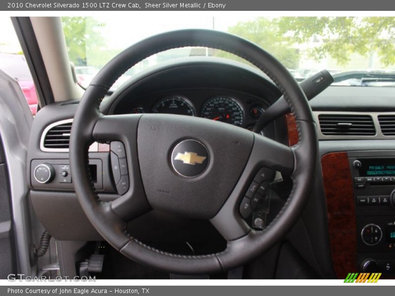 Sheer Silver Metallic / Ebony 2010 Chevrolet Silverado 1500 LTZ Crew Cab