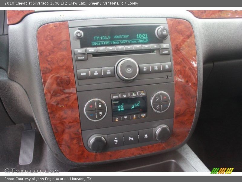 Sheer Silver Metallic / Ebony 2010 Chevrolet Silverado 1500 LTZ Crew Cab
