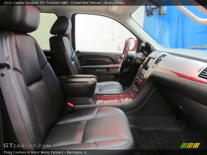Crystal Red Tintcoat / Ebony/Ebony 2012 Cadillac Escalade ESV Premium AWD