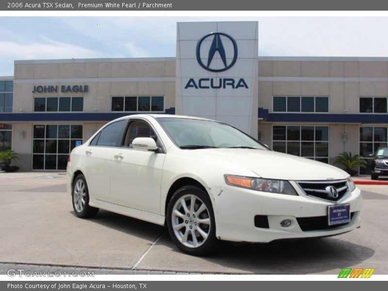 Premium White Pearl / Parchment 2006 Acura TSX Sedan