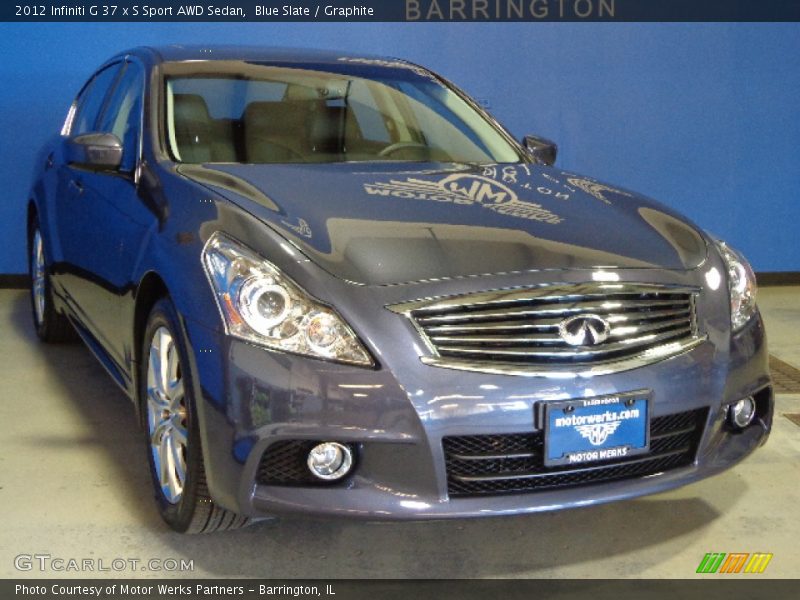 Blue Slate / Graphite 2012 Infiniti G 37 x S Sport AWD Sedan