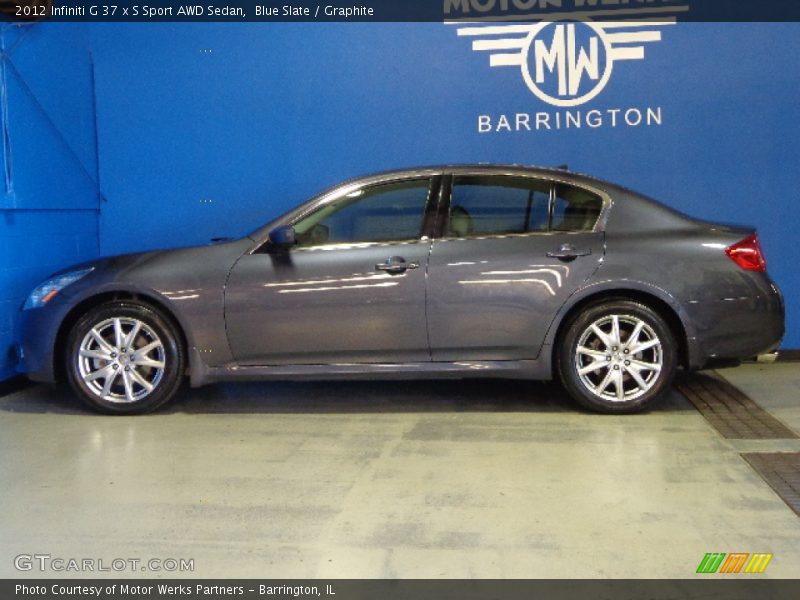 Blue Slate / Graphite 2012 Infiniti G 37 x S Sport AWD Sedan