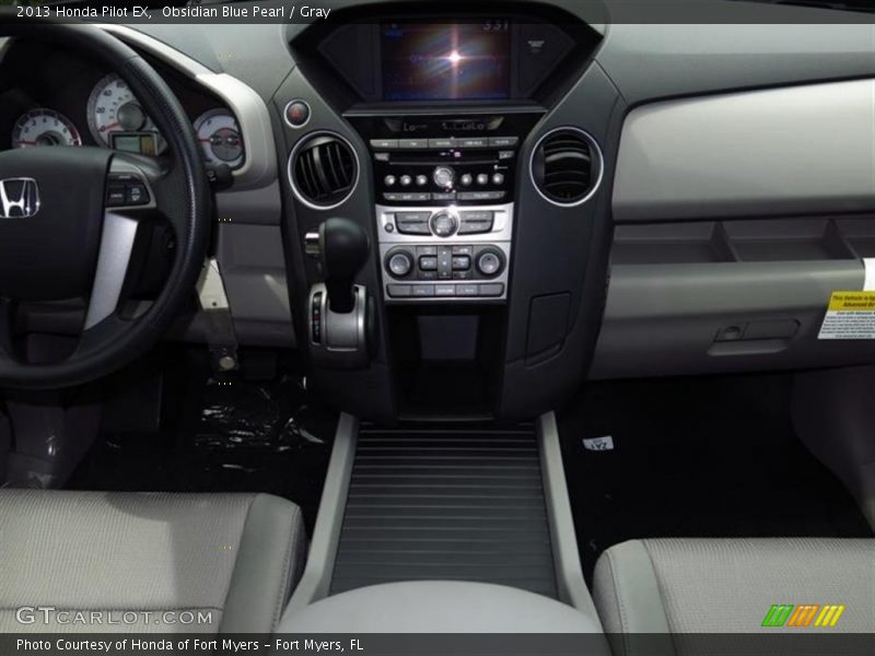 Obsidian Blue Pearl / Gray 2013 Honda Pilot EX