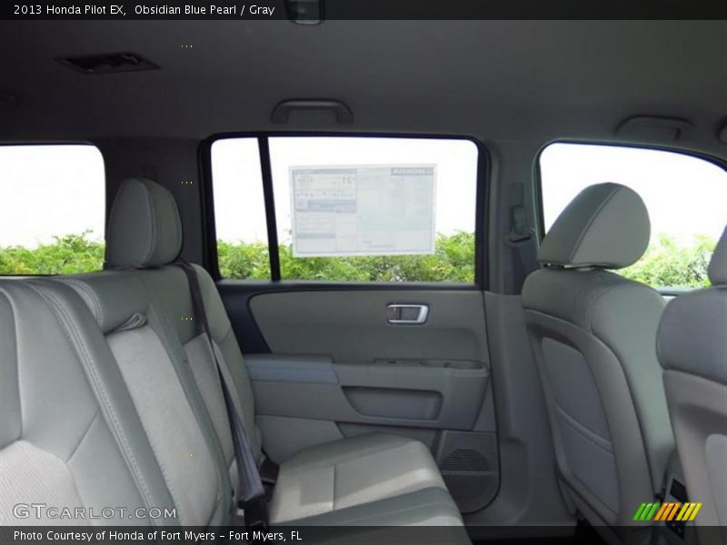 Obsidian Blue Pearl / Gray 2013 Honda Pilot EX