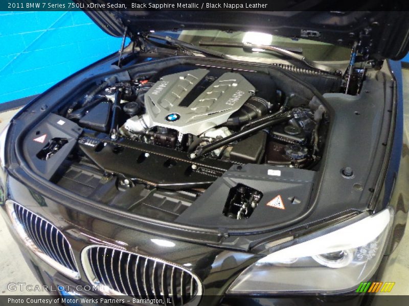 Black Sapphire Metallic / Black Nappa Leather 2011 BMW 7 Series 750Li xDrive Sedan