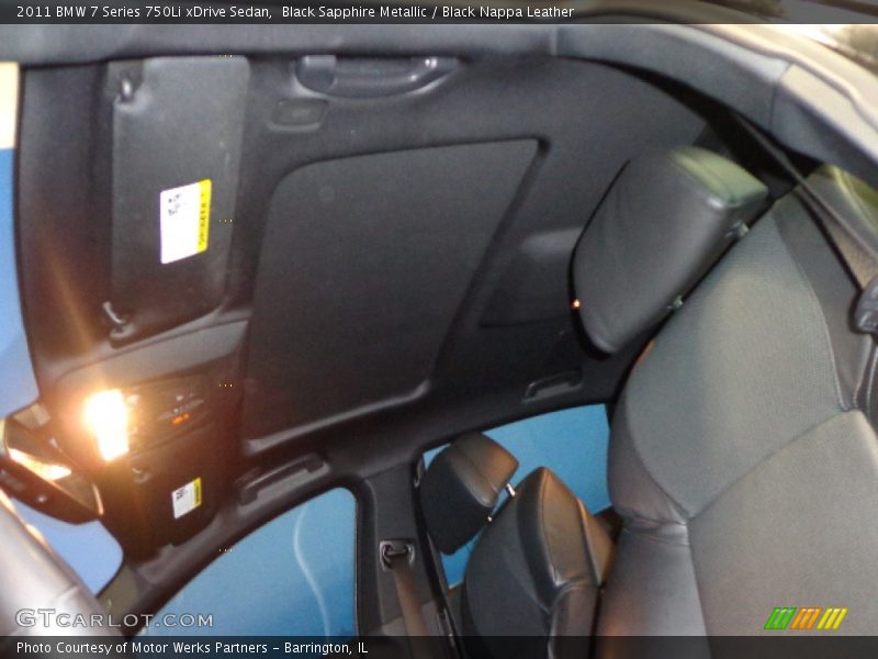 Black Sapphire Metallic / Black Nappa Leather 2011 BMW 7 Series 750Li xDrive Sedan