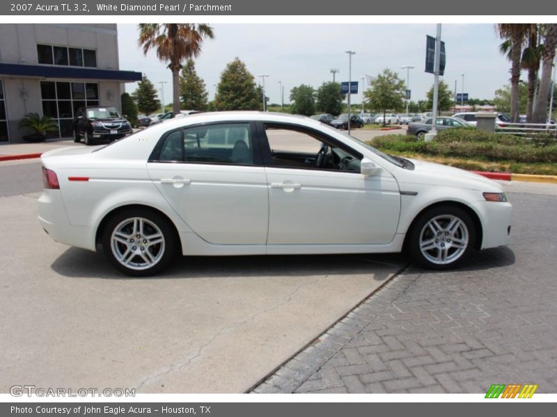 White Diamond Pearl / Parchment 2007 Acura TL 3.2