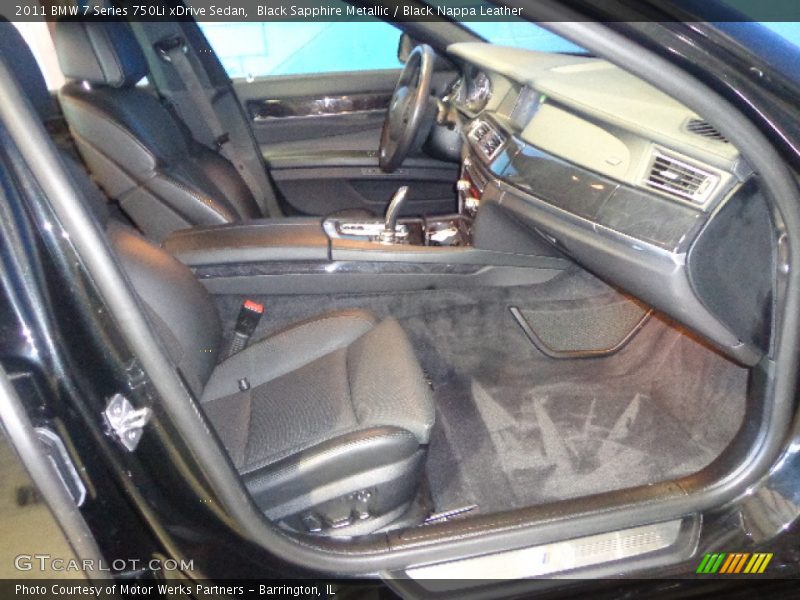 Black Sapphire Metallic / Black Nappa Leather 2011 BMW 7 Series 750Li xDrive Sedan