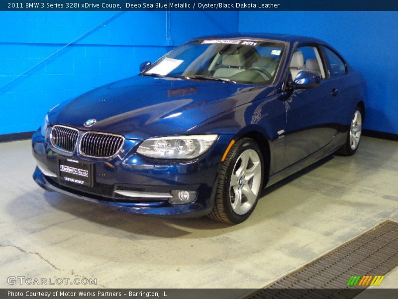 Deep Sea Blue Metallic / Oyster/Black Dakota Leather 2011 BMW 3 Series 328i xDrive Coupe