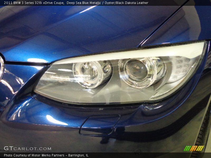 Deep Sea Blue Metallic / Oyster/Black Dakota Leather 2011 BMW 3 Series 328i xDrive Coupe