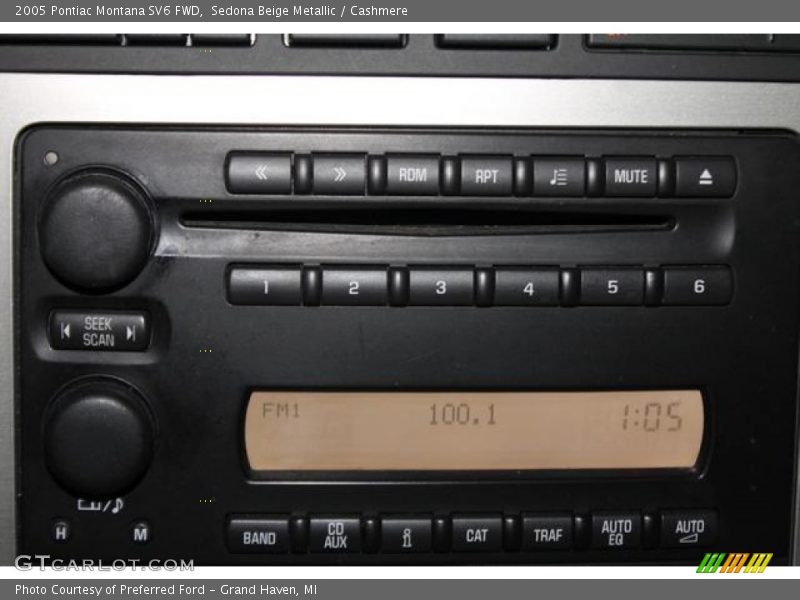 Audio System of 2005 Montana SV6 FWD