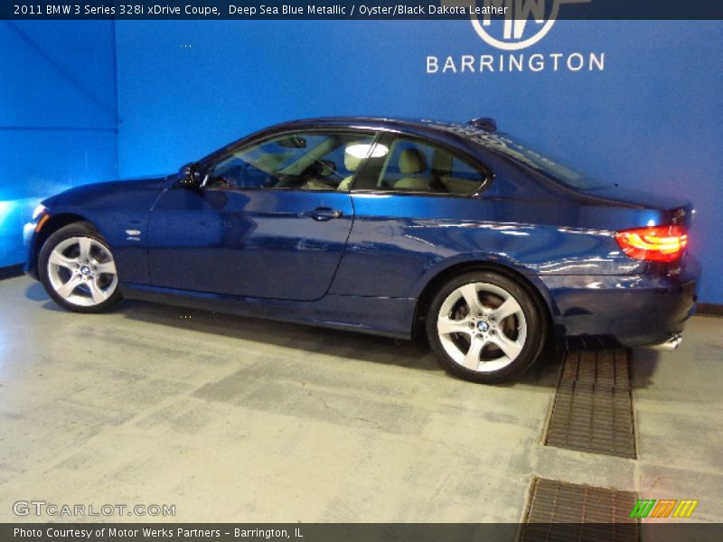 Deep Sea Blue Metallic / Oyster/Black Dakota Leather 2011 BMW 3 Series 328i xDrive Coupe