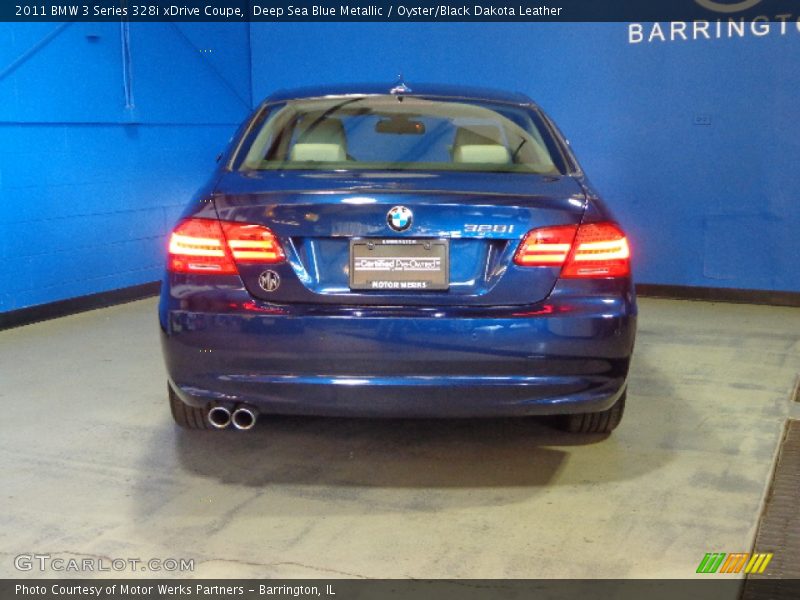 Deep Sea Blue Metallic / Oyster/Black Dakota Leather 2011 BMW 3 Series 328i xDrive Coupe