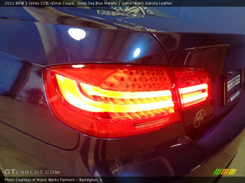 Deep Sea Blue Metallic / Oyster/Black Dakota Leather 2011 BMW 3 Series 328i xDrive Coupe