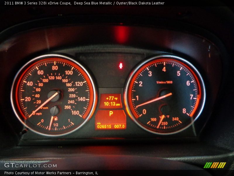 Deep Sea Blue Metallic / Oyster/Black Dakota Leather 2011 BMW 3 Series 328i xDrive Coupe