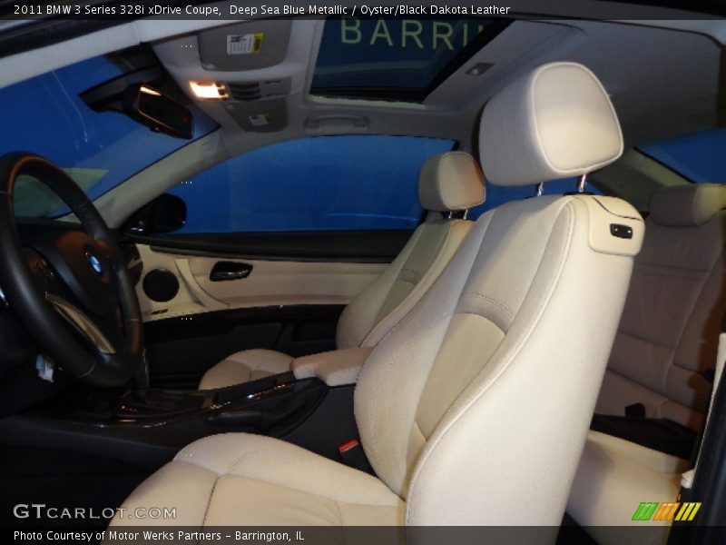 Deep Sea Blue Metallic / Oyster/Black Dakota Leather 2011 BMW 3 Series 328i xDrive Coupe