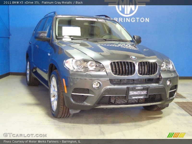 Platinum Gray Metallic / Black 2011 BMW X5 xDrive 35i