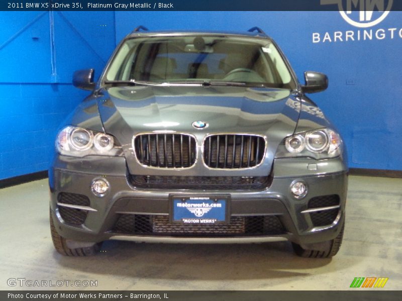 Platinum Gray Metallic / Black 2011 BMW X5 xDrive 35i