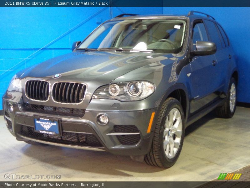 Platinum Gray Metallic / Black 2011 BMW X5 xDrive 35i
