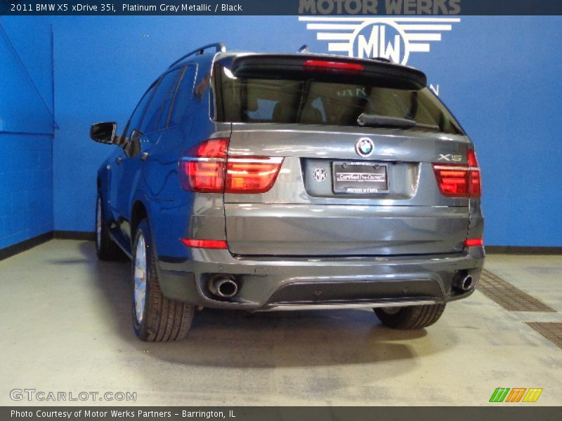 Platinum Gray Metallic / Black 2011 BMW X5 xDrive 35i