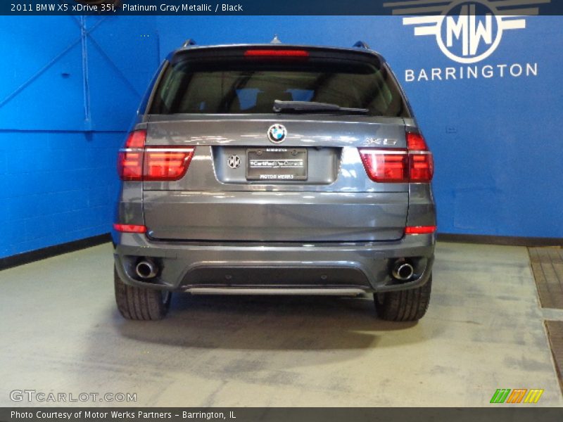 Platinum Gray Metallic / Black 2011 BMW X5 xDrive 35i