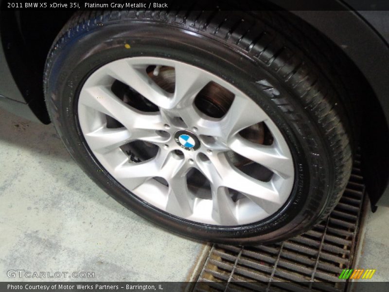 Platinum Gray Metallic / Black 2011 BMW X5 xDrive 35i