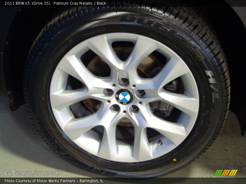 Platinum Gray Metallic / Black 2011 BMW X5 xDrive 35i