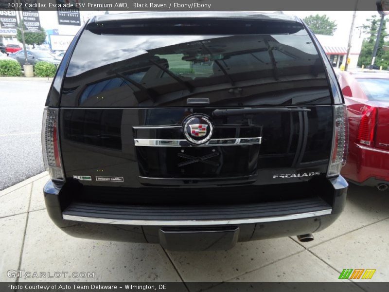 Black Raven / Ebony/Ebony 2012 Cadillac Escalade ESV Premium AWD