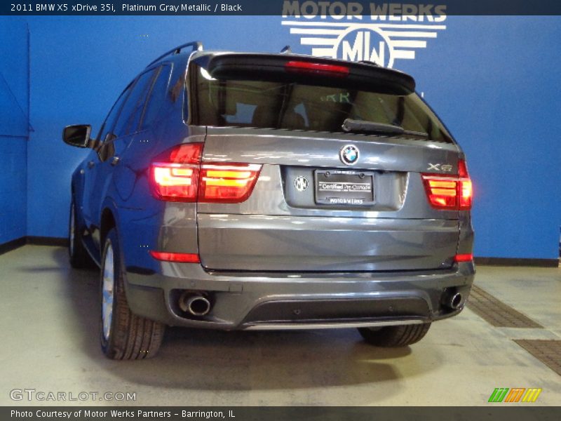 Platinum Gray Metallic / Black 2011 BMW X5 xDrive 35i