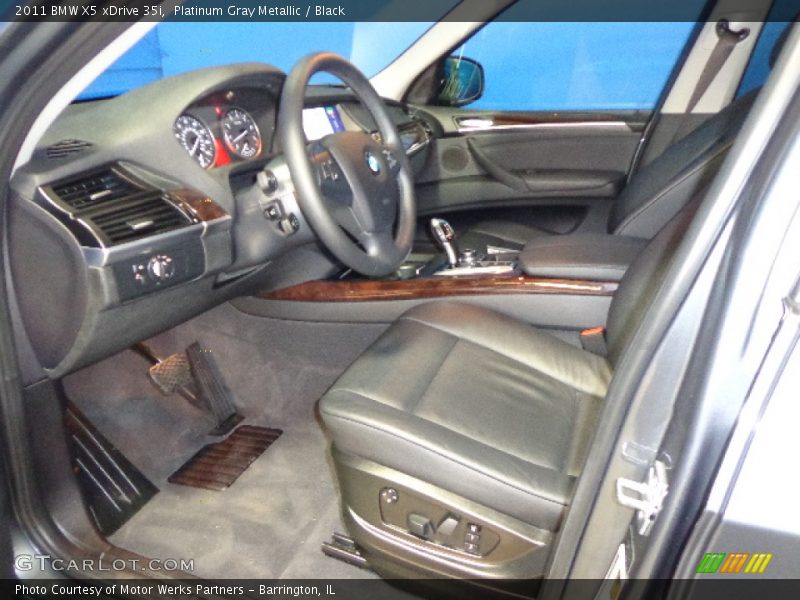 Platinum Gray Metallic / Black 2011 BMW X5 xDrive 35i