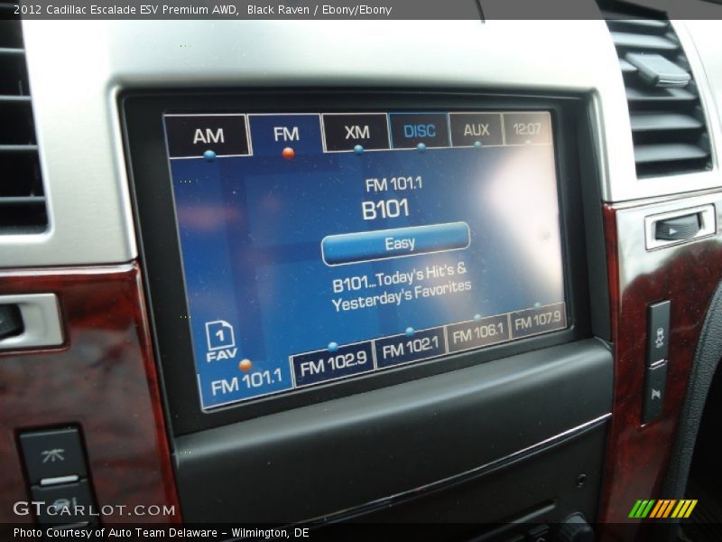 Black Raven / Ebony/Ebony 2012 Cadillac Escalade ESV Premium AWD