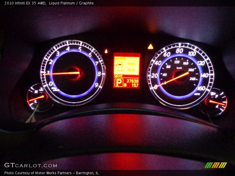 Liquid Platinum / Graphite 2010 Infiniti EX 35 AWD