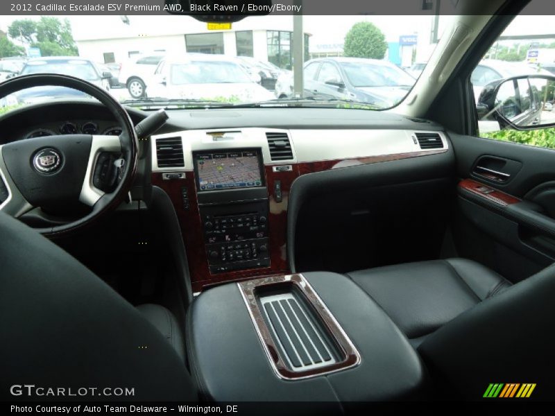 Black Raven / Ebony/Ebony 2012 Cadillac Escalade ESV Premium AWD