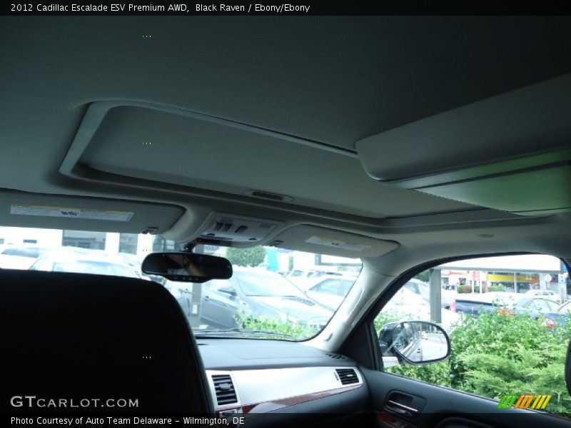 Black Raven / Ebony/Ebony 2012 Cadillac Escalade ESV Premium AWD