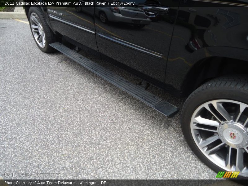 Black Raven / Ebony/Ebony 2012 Cadillac Escalade ESV Premium AWD