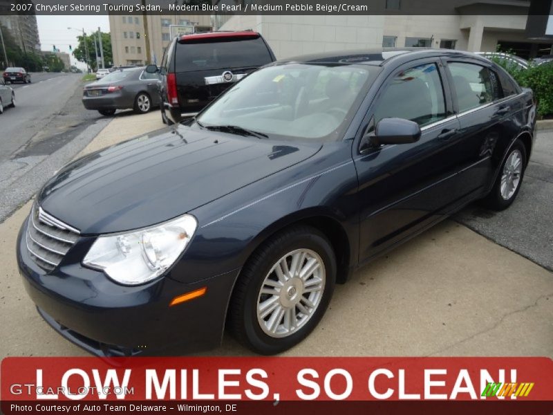 Modern Blue Pearl / Medium Pebble Beige/Cream 2007 Chrysler Sebring Touring Sedan