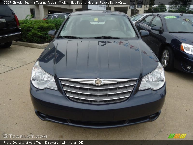 Modern Blue Pearl / Medium Pebble Beige/Cream 2007 Chrysler Sebring Touring Sedan