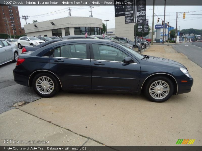 Modern Blue Pearl / Medium Pebble Beige/Cream 2007 Chrysler Sebring Touring Sedan