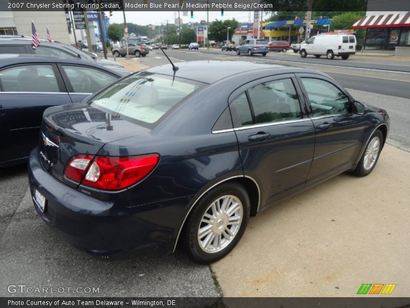 Modern Blue Pearl / Medium Pebble Beige/Cream 2007 Chrysler Sebring Touring Sedan