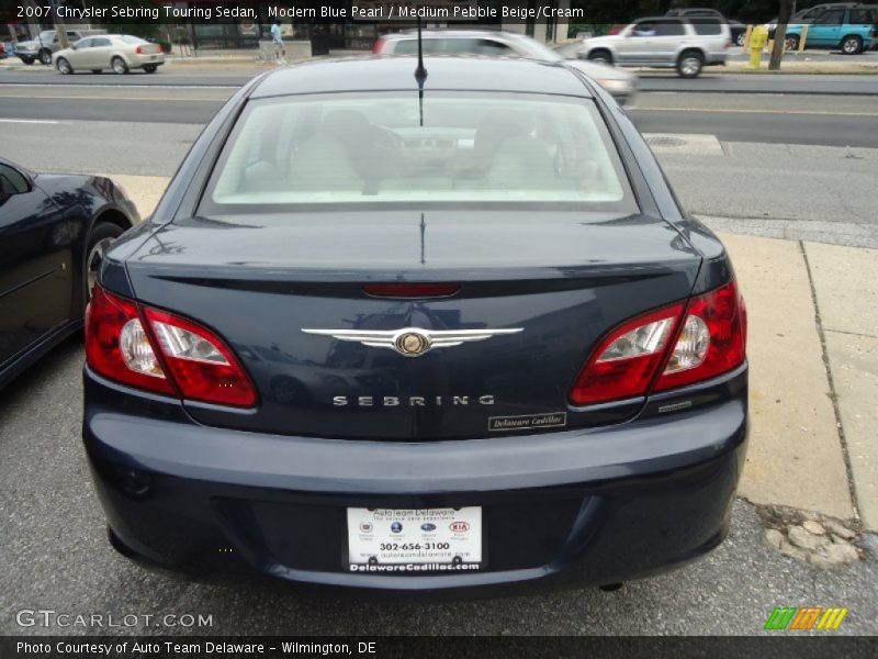 Modern Blue Pearl / Medium Pebble Beige/Cream 2007 Chrysler Sebring Touring Sedan