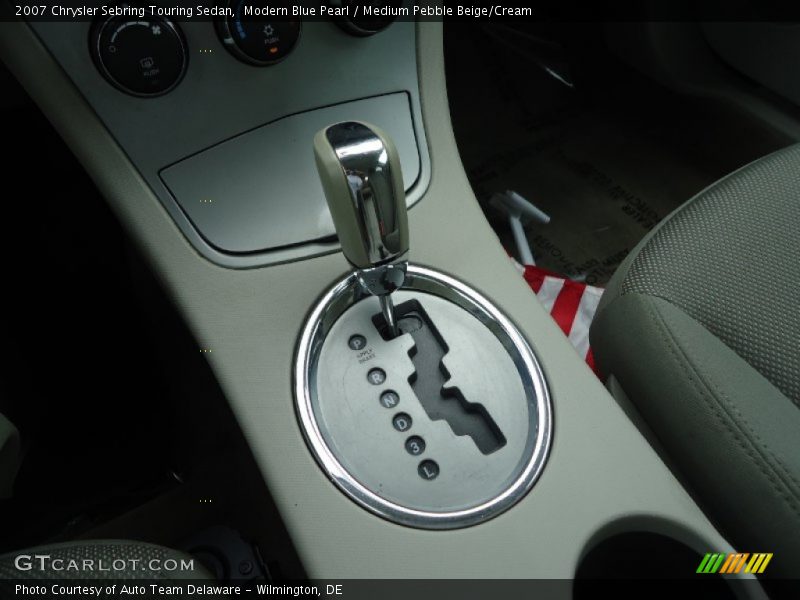 Modern Blue Pearl / Medium Pebble Beige/Cream 2007 Chrysler Sebring Touring Sedan