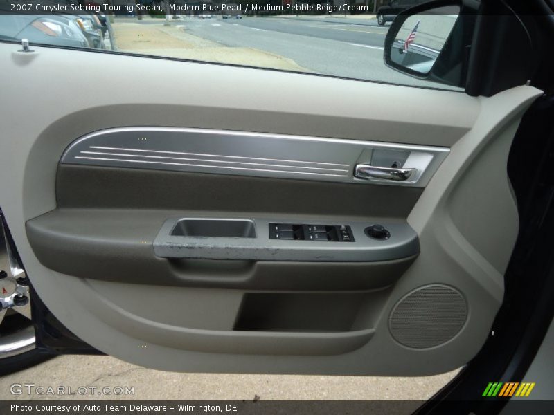 Modern Blue Pearl / Medium Pebble Beige/Cream 2007 Chrysler Sebring Touring Sedan