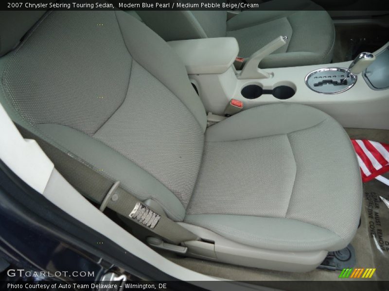 Modern Blue Pearl / Medium Pebble Beige/Cream 2007 Chrysler Sebring Touring Sedan