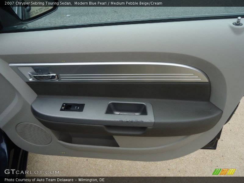 Modern Blue Pearl / Medium Pebble Beige/Cream 2007 Chrysler Sebring Touring Sedan