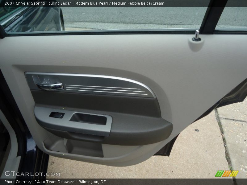 Modern Blue Pearl / Medium Pebble Beige/Cream 2007 Chrysler Sebring Touring Sedan